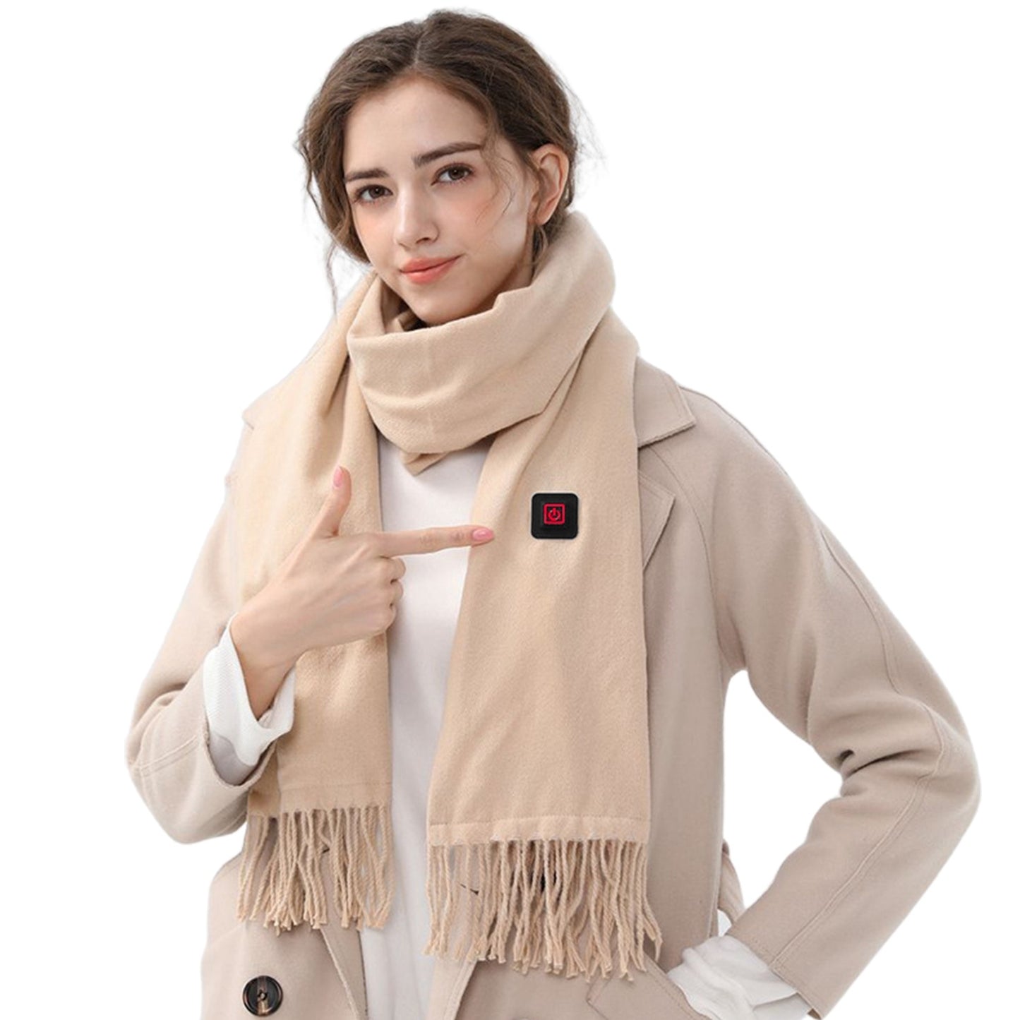 Heated Scarf Pro™ – USB Electric Heated Scarf with 3 Heat Settings & Ultra-Soft Fabric