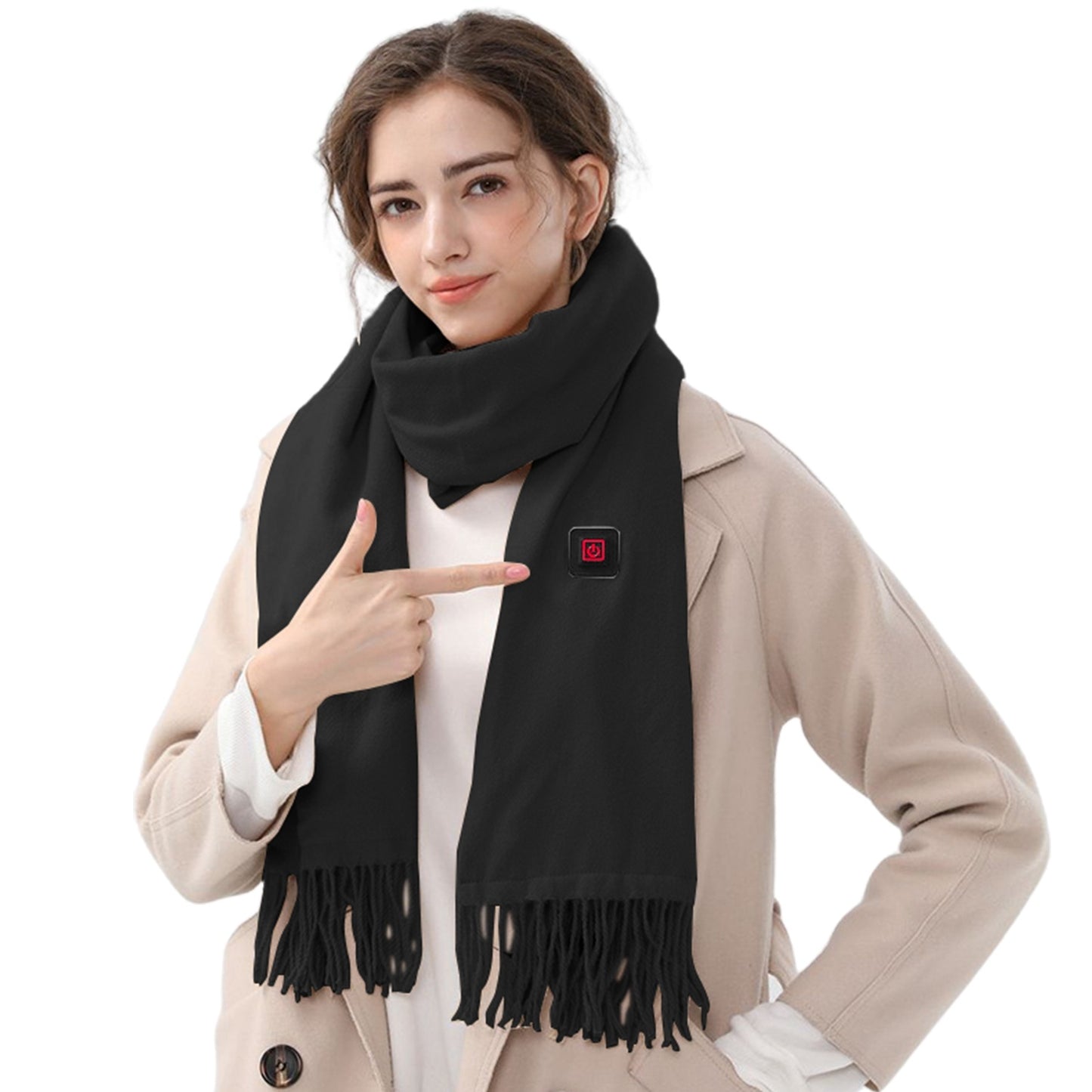 Heated Scarf Pro™ – USB Electric Heated Scarf with 3 Heat Settings & Ultra-Soft Fabric